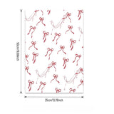 Load image into Gallery viewer, 20pcs Vintage Bow Print Floral Wrap Paper (35x50cm)