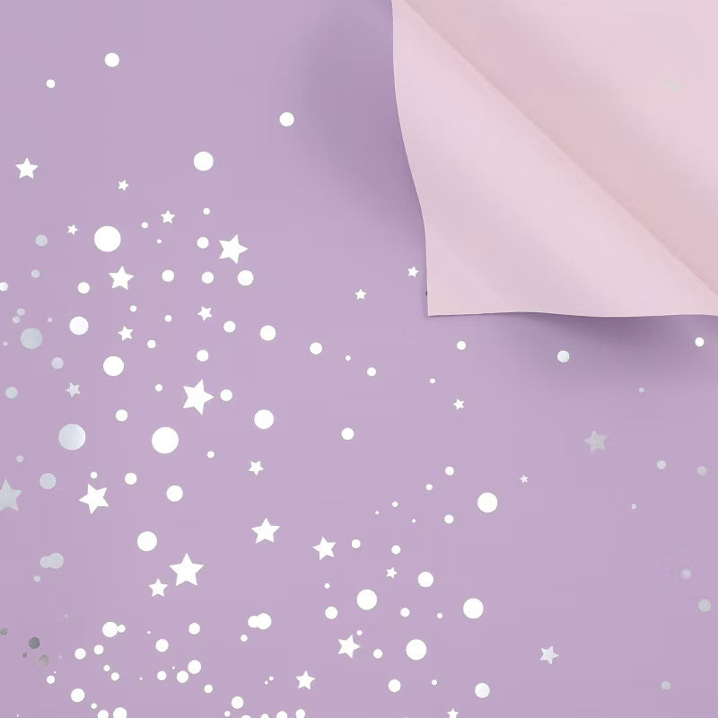 20pcs Dual-Color Starry Sky Bouquet Paper (57x57cm)