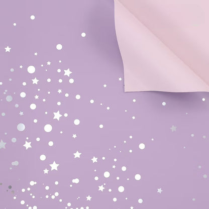 20pcs Dual-Color Starry Sky Bouquet Paper (57x57cm)
