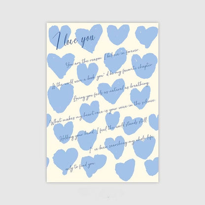 20pcs Love Letter Flower Wrap Paper (35x50cm)