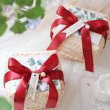 Load image into Gallery viewer, 12Pcs Handmade Bamboo Favor Box with Ribbon