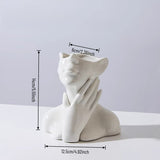 Load image into Gallery viewer, Modern Abstract Face Ceramic Vase