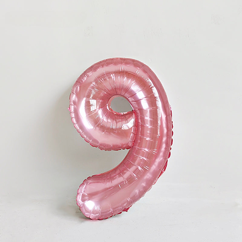 Ballon en aluminium chiffre en cristal rose de 32 pouces