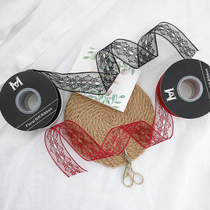 Lace Florist Gift Ribbon (40mmx25Yd)
