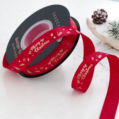 24 Yards Christmas Satin Ribbon for Crafts