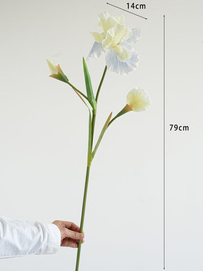 31" Realistic Artificial Iris Flower Stem