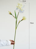 Load image into Gallery viewer, 3-Head Artificial Iris Flower Spray 79cmH