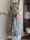 Load image into Gallery viewer, Linen-Cotton Vintage Floral Florist Apron