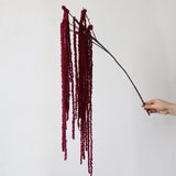 Load image into Gallery viewer, Artificial Burgundy Cascading Amaranthus Stem