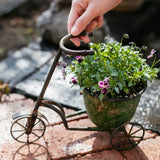Load image into Gallery viewer, Vintage Iron Tricycle Planter Metal Flower Pot