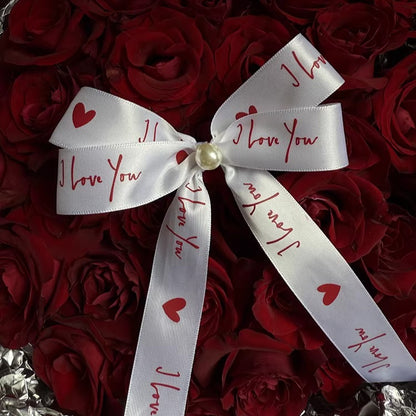 I LOVE YOU Valentine's Day Ribbon (2.5cmx20Yd)
