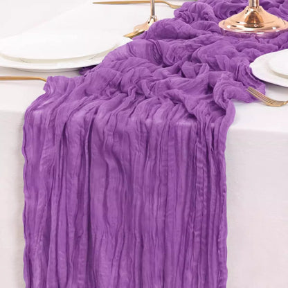 Pleated Table Runner Cloth for Weddings
