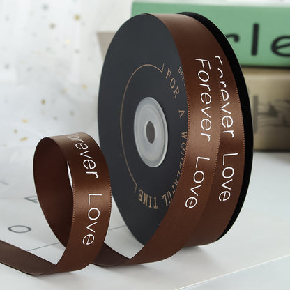 Valentine's Day Forever Love Satin Ribbon (20mmx49Yd)