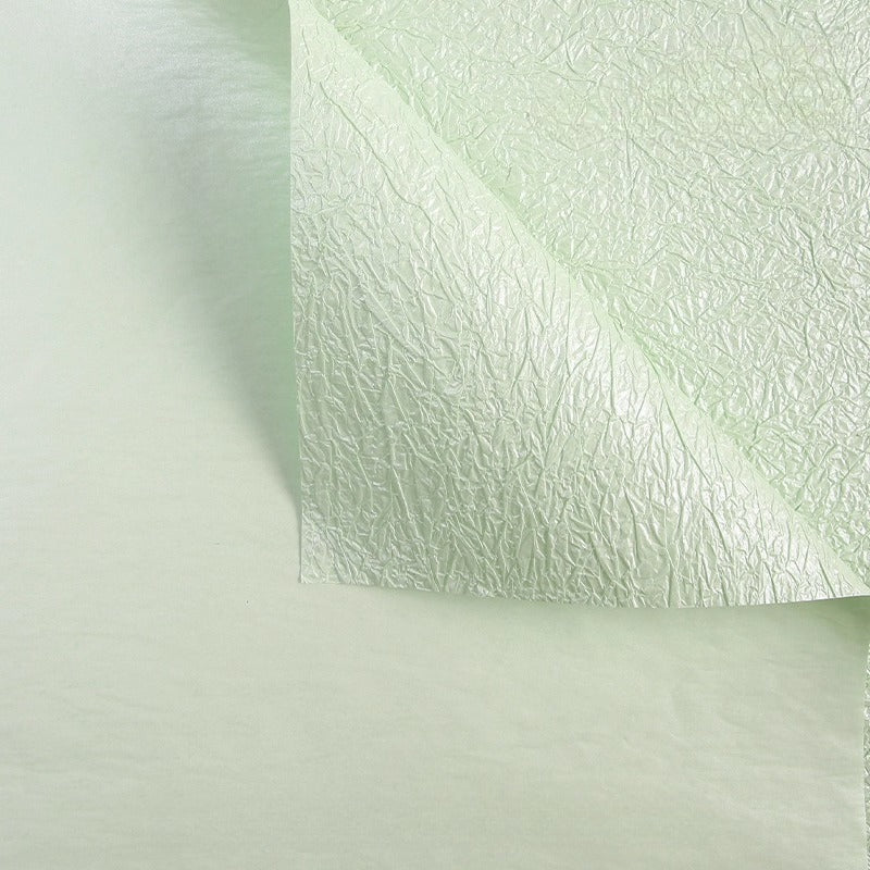 10 feuilles de papier pour bouquet nacré froissé (44x58 cm)