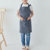 Load image into Gallery viewer, Linen Apron with Pockets for Children