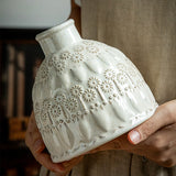 Load image into Gallery viewer, Relief Pattern Vintage Ceramic Flower Vase