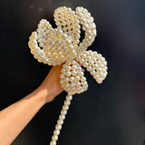 Load image into Gallery viewer, Luxury Handcrafted Pearl Lily Bridal Bouquet
