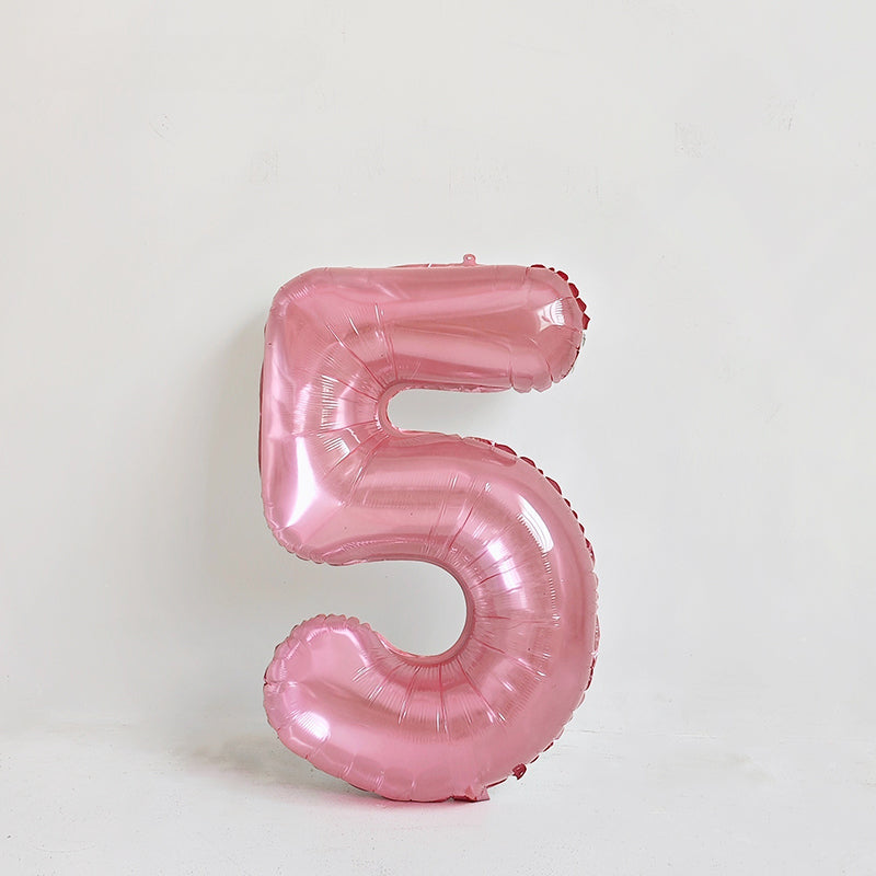 Ballon en aluminium chiffre en cristal rose de 32 pouces