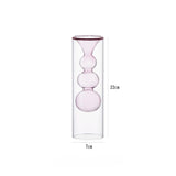 Load image into Gallery viewer, Geometric Double-Walled Glass Bubble Vase
