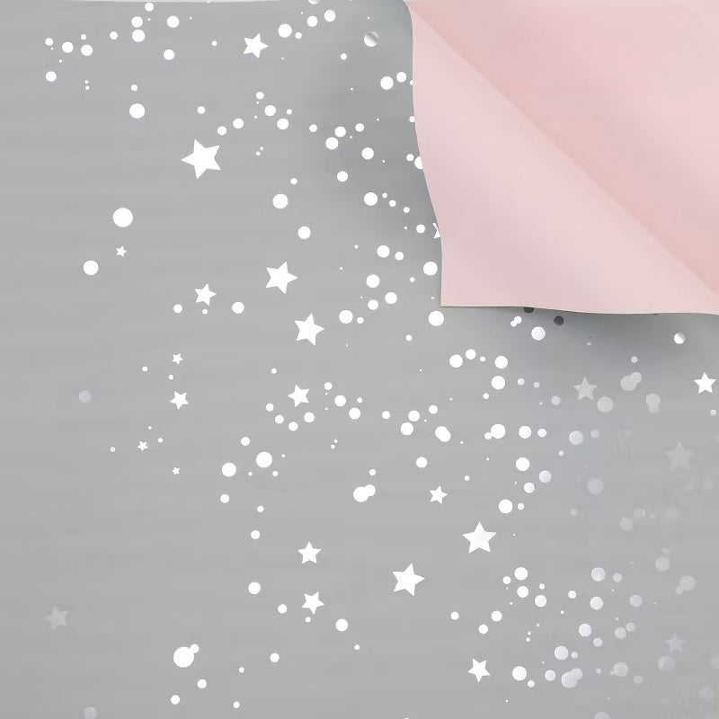 20pcs Dual-Color Starry Sky Bouquet Paper (57x57cm)
