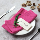Load image into Gallery viewer, 10pcs Fringed Cotton Cloth Napkins (42x42 cm)