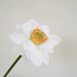 Load image into Gallery viewer, Artificial White Lotus Flower Stem (75cm)