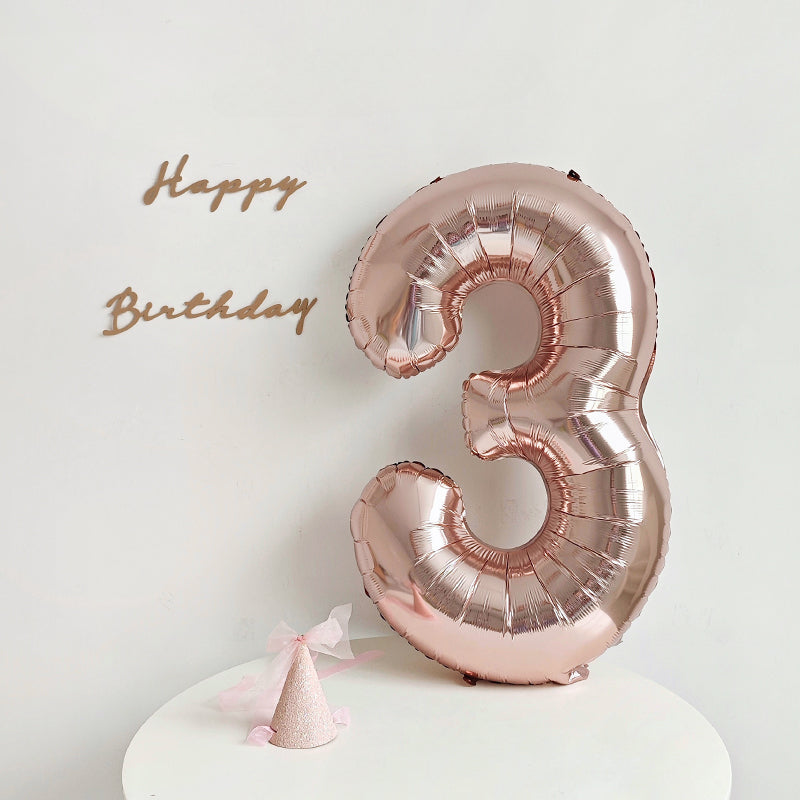 40 Inch Rose Gold Big Number Balloon