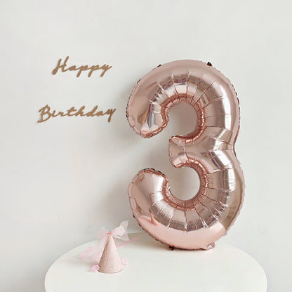 40 Inch Rose Gold Big Number Balloon