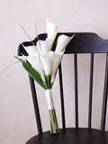 Load image into Gallery viewer, White Calla Lily Artificial Bridesmaid Bouquet