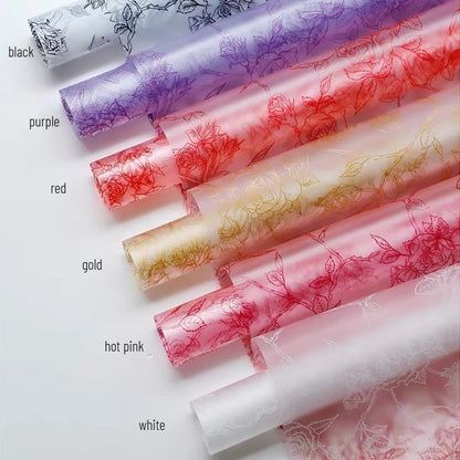 20pcs Rose Garden Flower Wrap Cellophane (57x57cm)