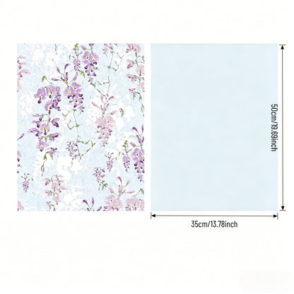Wisteria Floral Bouquet Wrap Paper Pack 10 (15" x 20")