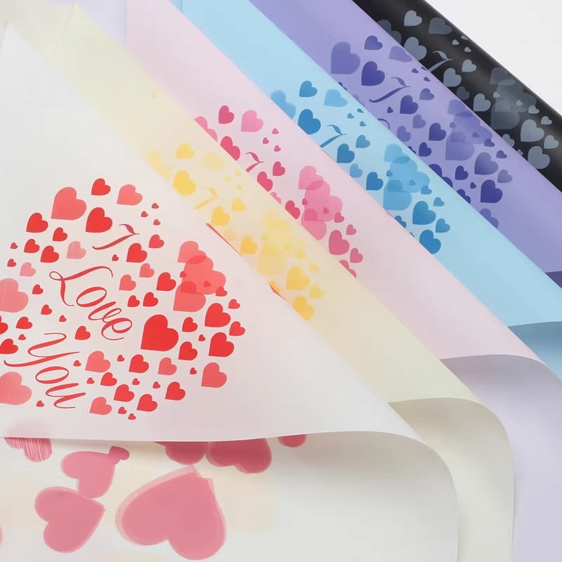 20pcs Love Declaration Cellophane Wrap (57x57cm)