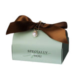 Load image into Gallery viewer, Mint Green Favor Box with Ribbon Set of 10