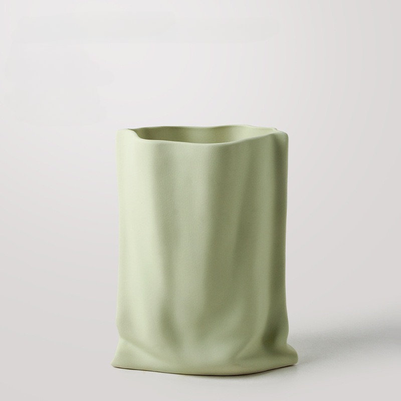 Ceramic Bag Shaped Vase