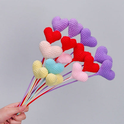 Crochet Heart Pick for Valentine's Day