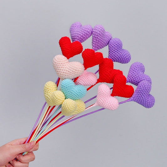 Crochet Heart Pick for Valentine's Day