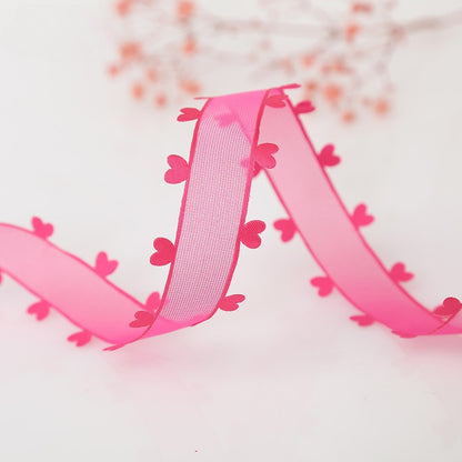Organza Ribbon with Heart Edge(25mmx20Yd)