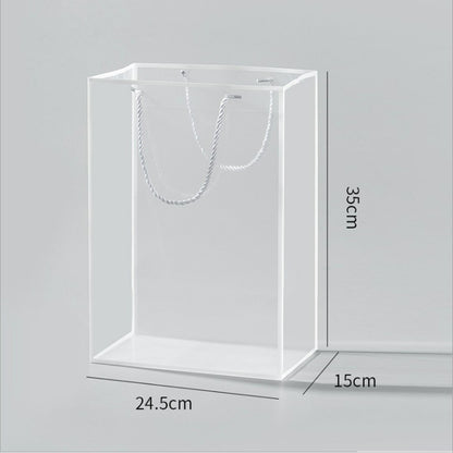 10pcs Clear Bouquet Gift Bags with Border