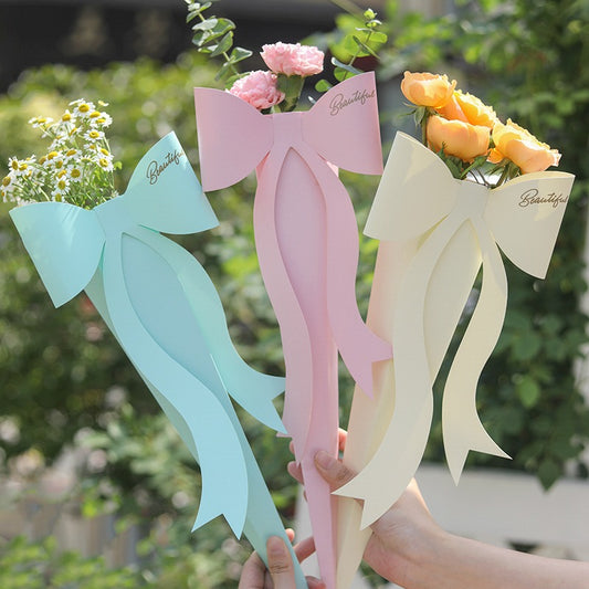 10pcs Bouquet Gift Boxes with Large Bow