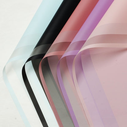 20pcs Frosted Colored Cello Wrap with Frame (58x58cm)
