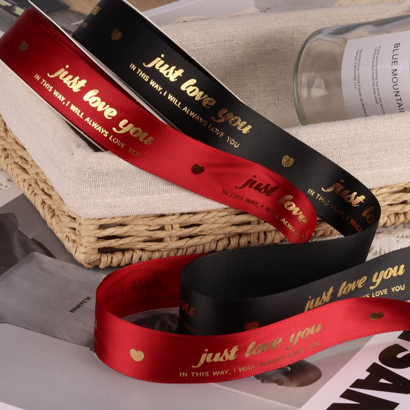 JUST LOVE YOU Satin Ribbon (2.5cmx40Yd)