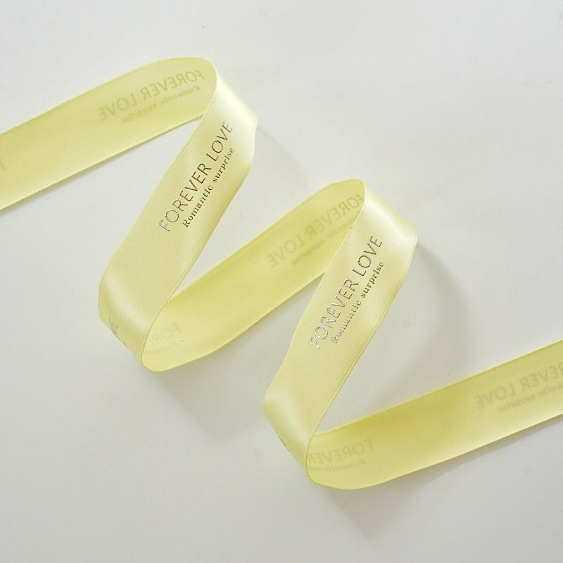 "Forever Love" Printed Satin Ribbon (25mm x 20Yd)