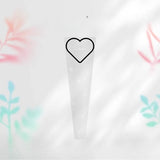 Load image into Gallery viewer, 50pcs LOVE Heart Clear Single Rose Sleeves