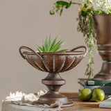 Load image into Gallery viewer, Rustic Antique Bronze Iron Urn Vase