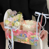 Load image into Gallery viewer, 4pcs Oil Painting Cake Floral Gift Box