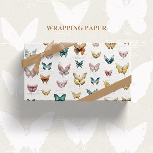 Diamond Butterfly Gift Wrap Paper (50x70cm) Pack 2