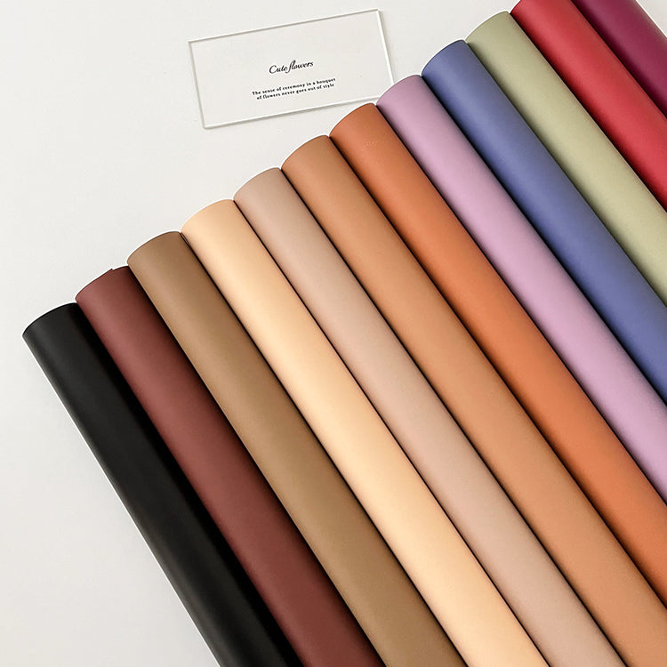 20 feuilles de papier fleuriste mat uni (56x56 cm)