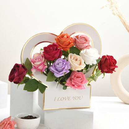 Heart-Shaped Hollow Flower Arrangement Box Pack 5