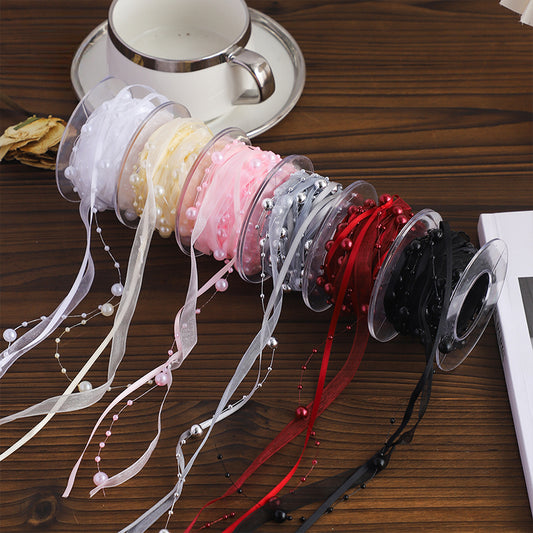 5Yd Organza Beading Florist Ribbon