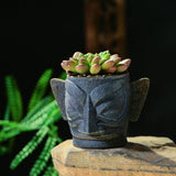 Load image into Gallery viewer, Artistic Tribal-mask Ceramic Succulent Pot